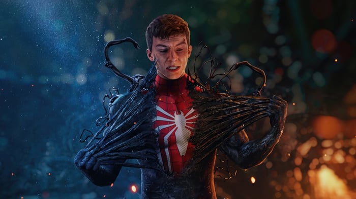 Spider-Man Ripping Off Symbiote Suit