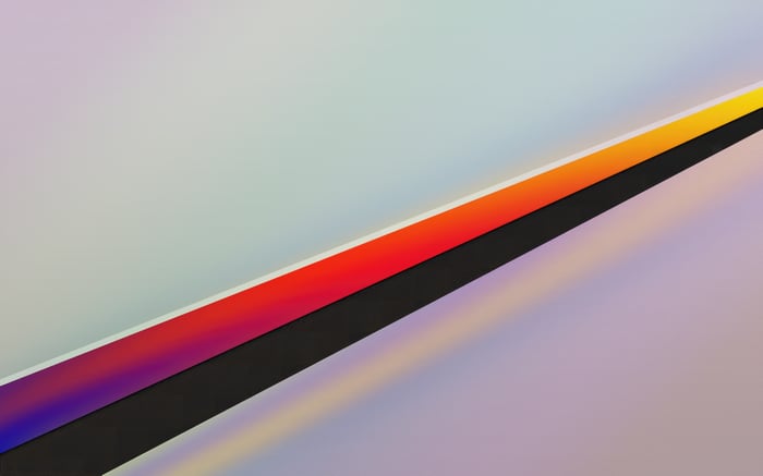 Abstract stripes with gradient colors
