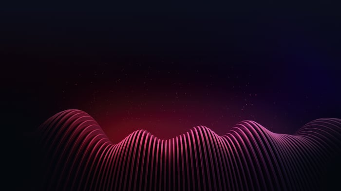 Opera GX Dark Layers Abstract Wave