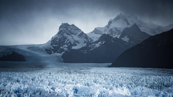 Perito Moreno Glacier and snow-capped mountains