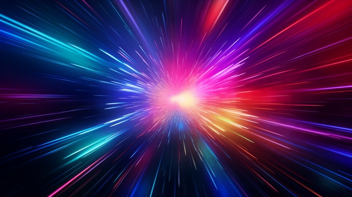 Abstract Colorful Light Years