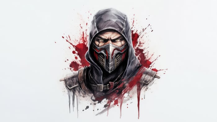 Mortal Kombat character with mask and hood