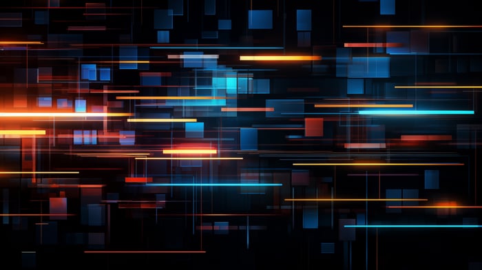 Digital Circuit Glitch Abstract Art