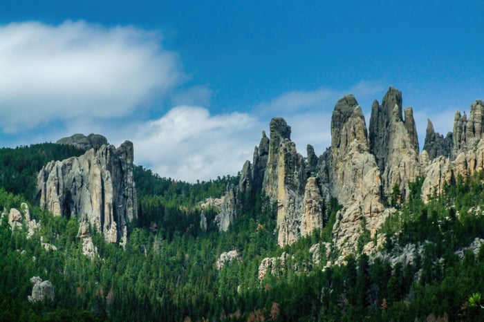 Cathedral Spires in Custer State Park
