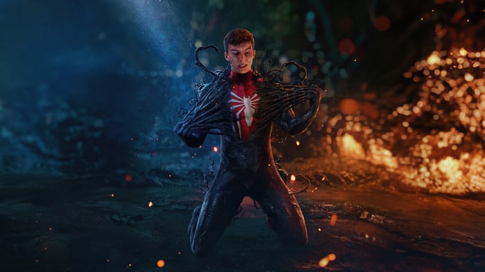 Peter Ripping Off The Symbiote Venom