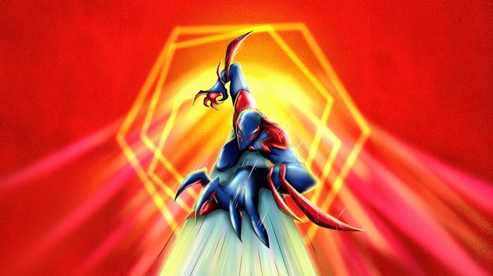 Spider-Man 2099 in action