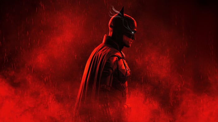 The Batman in Red Smoke