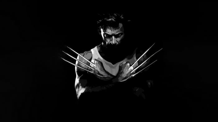 Wolverine with adamantium claws