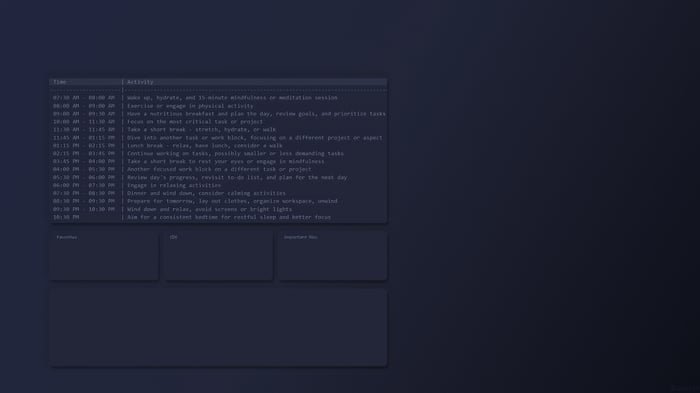 Terminal Tasks To Do List