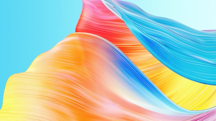 Oppo Colorful Abstract Flowing Waves