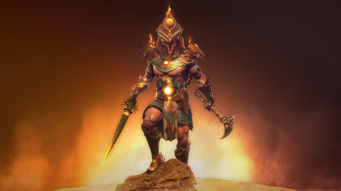 Asgard's Wrath 2 VR Character with Sword and Axe