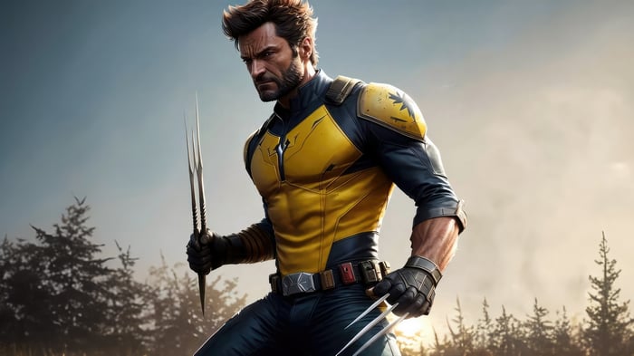 Wolverine with Adamantium Claws