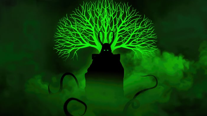 Loki Season 2 Minimalist Tree and Figure