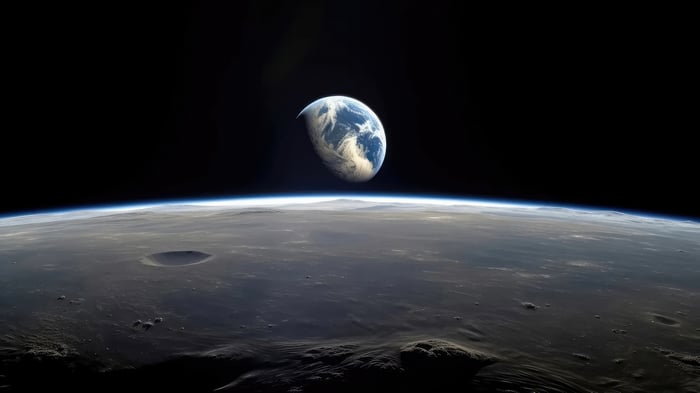 Earth and Moon from Space