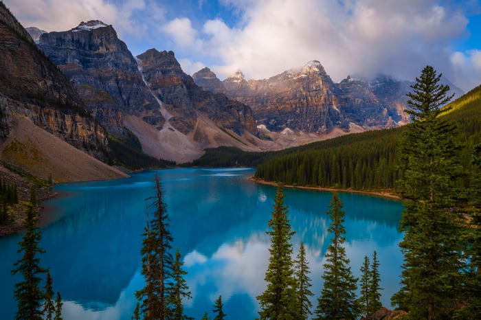 Moraine Lake in Banff National Park, Canada