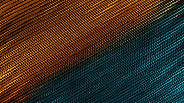 Orange and Teal Diagonal Lines Abstract