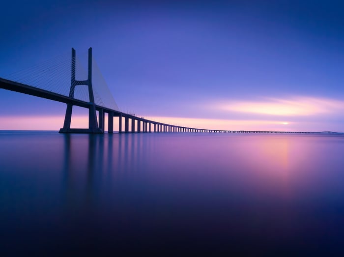 Vasco da Gama Bridge at Dusk