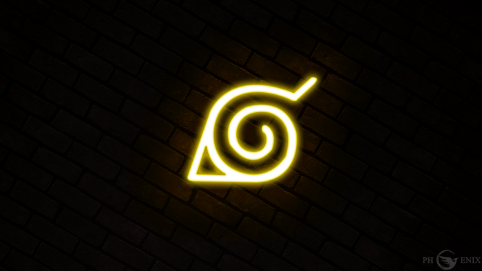 Konoha Leaf Village Symbol Neon Light