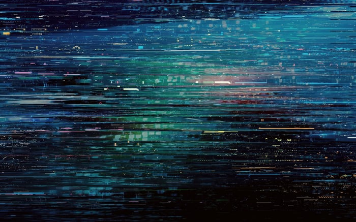 Glitchscape Abstract Digital Art