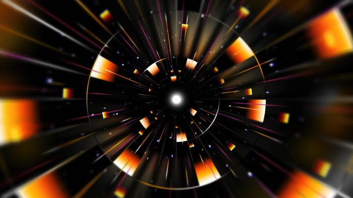Abstract Tunnel of Light and Color