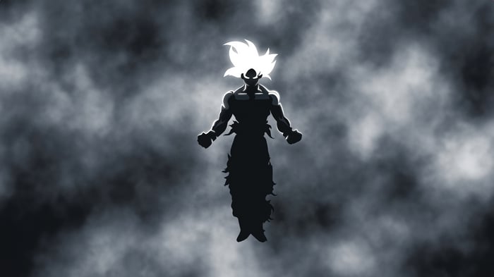 Goku in Ultra Instinct Silhouette