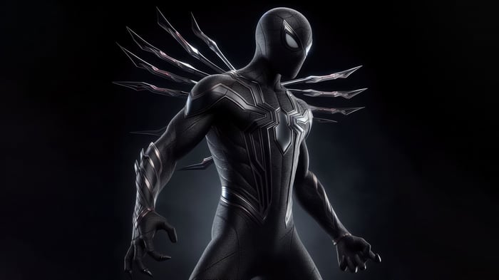 Spider-Man in the Black Vibranium Suit