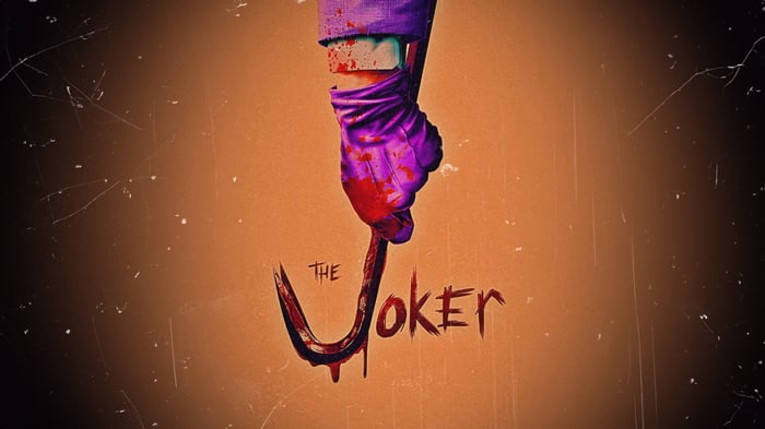 The Joker Holding a Bloody Hook