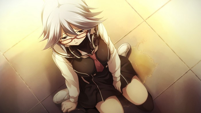Hana Kazuki sitting on the floor