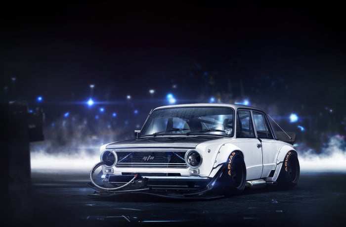 Modified 1980 Vaz 2101 with widebody kit