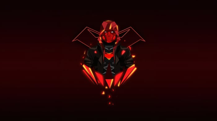 Red Hood with Bat Symbol