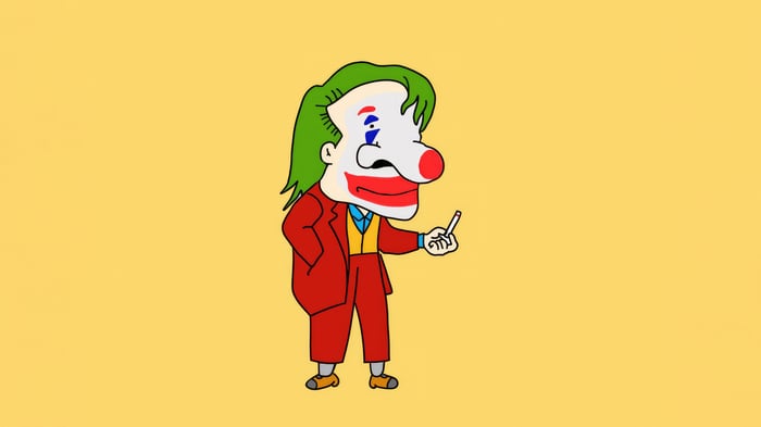 The Joker Grin Cartoon Character