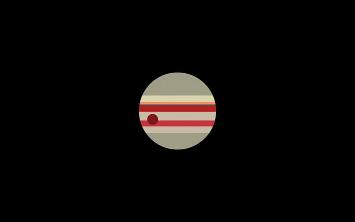 Jupiter planet with Great Red Spot