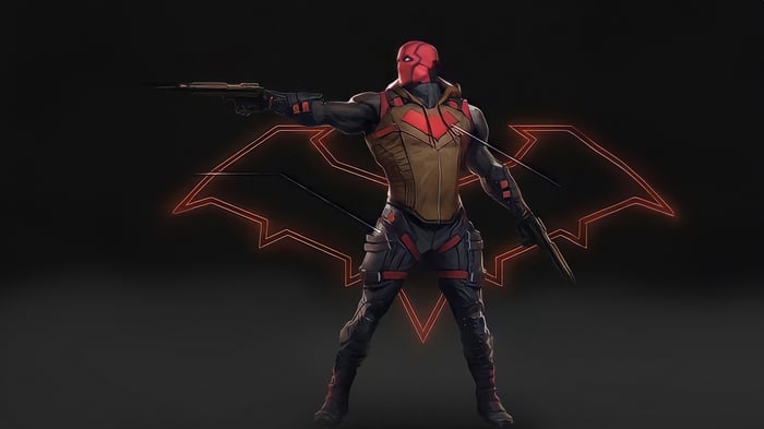 Red Hood with Bat Symbol