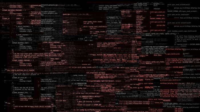 Linux Code on a Dark Background
