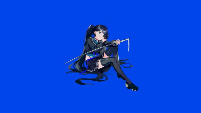 Blue Archive Anime Girl with Katana