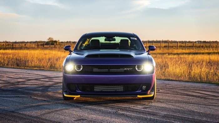 Purple Dodge Challenger SRT Demon Twin Turbo
