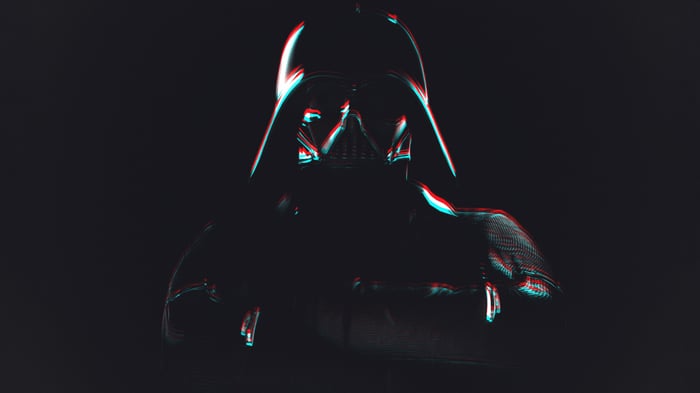 Darth Vader with Glitch Effect