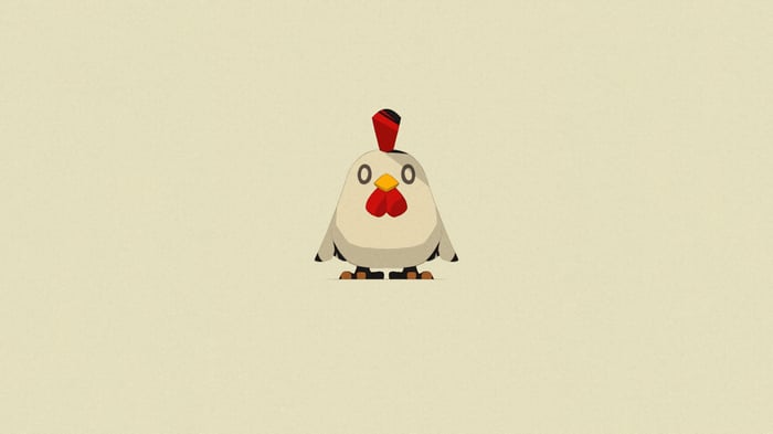 Minimalist Chicken Illustration