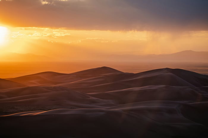 Sunset over Great Sand Dunes National Park