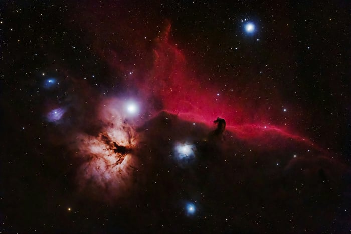 Horsehead Nebula in the Night Sky