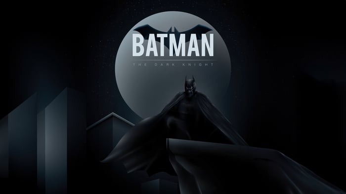 Batman The Dark Knight on a Rooftop