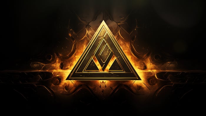 Golden Triangle of Fire Abstract