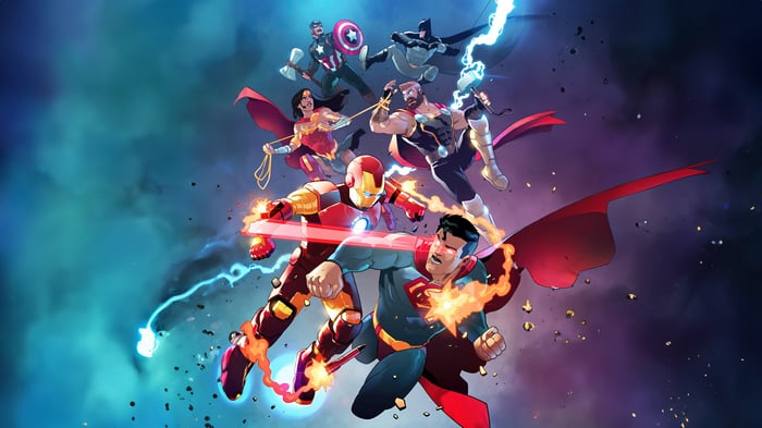 DC and Marvel Superheroes clash in animated art