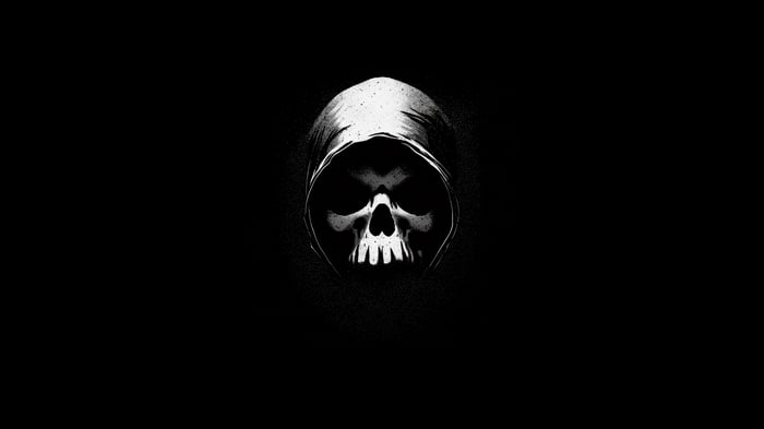 Grim Reaper Skull with Hood