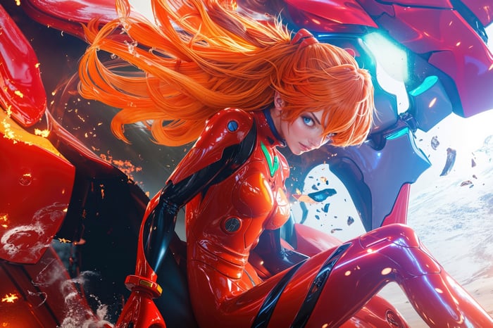 Asuka Langley Soryu in Neon Genesis Evangelion Unit-02