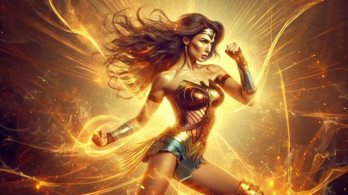 Wonder Woman in Golden Light
