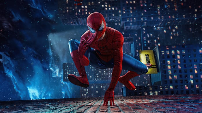 Spider-Man in the City at Night