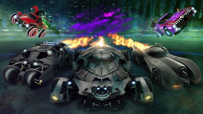 Rocket League X DC Haunted Hallows Batmobiles