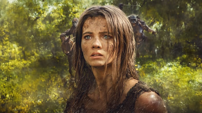 Freya Allan in Kingdom of the Planet of the Apes