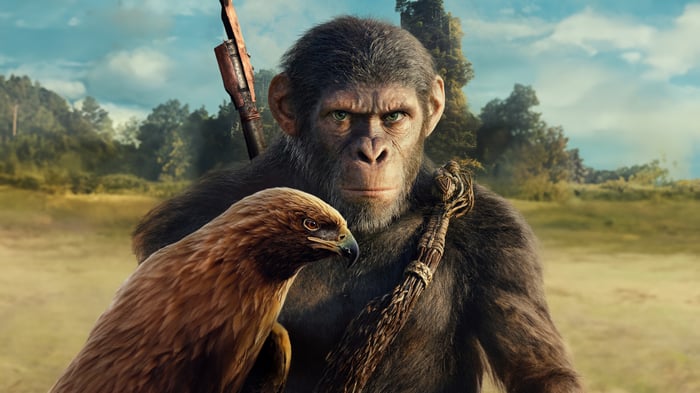 Caesar in Kingdom of the Planet of the Apes